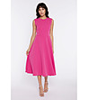 Розова рокля без ръкави-2 снимка