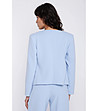 Дамско светлосиньо сако без закопчаване-1 снимка
