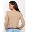 Бежова блуза с дълъг ръкав ELEONOR-1 снимка