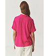 Дамска фуксия риза с къс ръкав Suriani-1 снимка