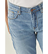 Светлосини дънки DENIM с права кройка-4 снимка
