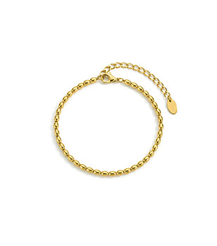 Дамска златиста гривна от неръждаема стомана снимка