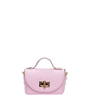 Розова чанта през рамо снимка