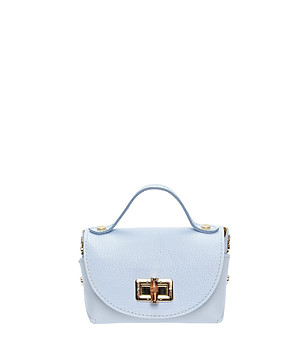 Светлосиня чанта през рамо CELESTE снимка