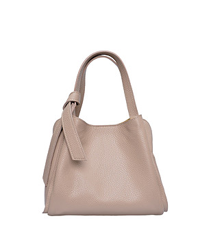 Бежова чанта тип тоут CIPRIA с две дръжки снимка