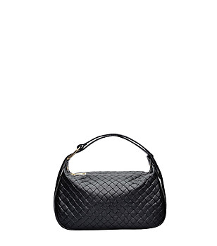 Черна чанта с къса дръжка снимка