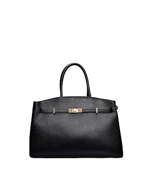 Черна чанта тип тоут снимка