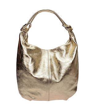 Златиста чанта хобо Oro снимка