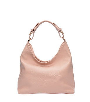 Пудрено розова чанта за рамо снимка