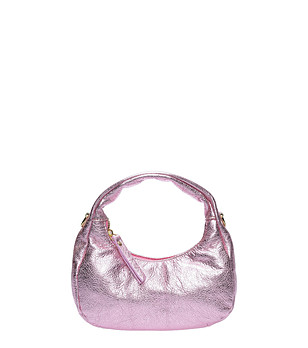 Розова чанта тип hobo снимка