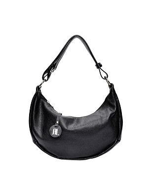 Дамска чанта за рамо в черно снимка