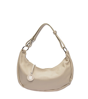 Бежова раменна чанта снимка