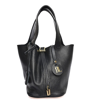 Черна дамска чанта от естетвена кожа Ina снимка