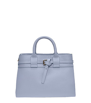 Светлосиня чанта тип tote снимка