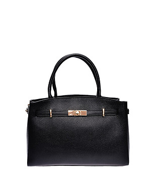 Черна чанта тип тоут снимка