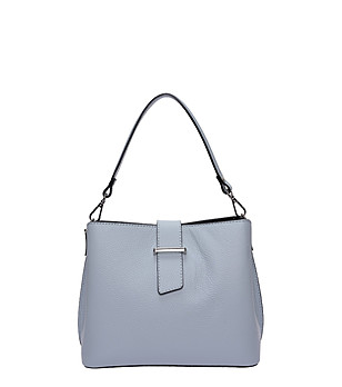 Светлосиня чанта тип тоут  снимка