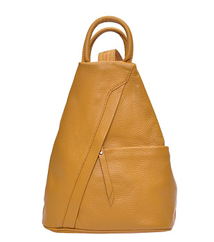 Горчица раница от естествена кожа  снимка