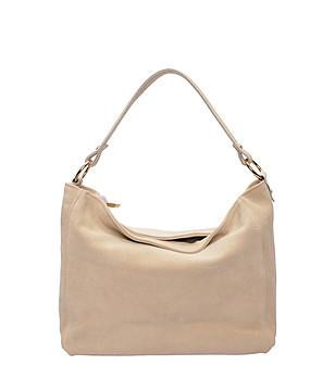 Бежова чанта за рамо снимка