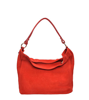 Червена чанта за рамо снимка