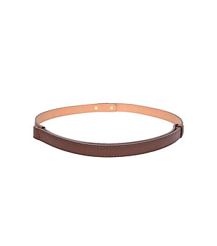 Кафяв дамски колан от естествена кожа Rinela снимка