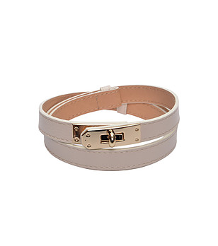 Бежов колан с метална закопчалка BEIGE снимка