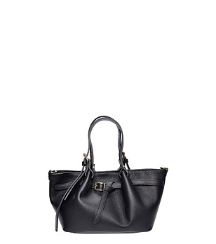 Черна чанта тип tote NERO с магнитно закопчаване снимка