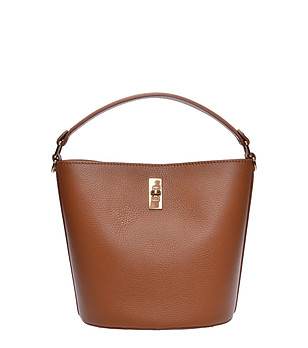 Кафява чанта тип кош COGNAC снимка