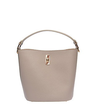 Бежова чанта тип tote BEIGE снимка