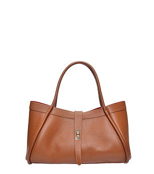 Кафява чанта за рамо COGNAC снимка