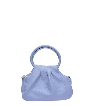 Светлосиня чанта с кръгли дръжки CELESTE снимка