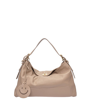 Бежова чанта тип хобо FANGO снимка