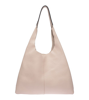 Бежова чанта тип hobo BEIGE снимка