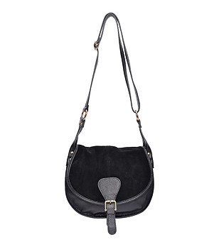 Черна чанта през рамо NERO снимка