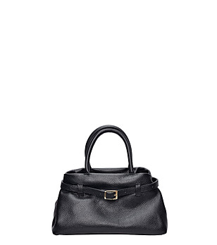 Черна чанта тип тоут с катарама NERO снимка