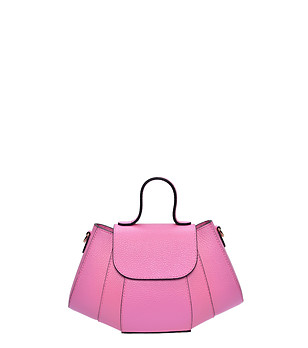 Розова чанта ROSA с къса дръжка снимка