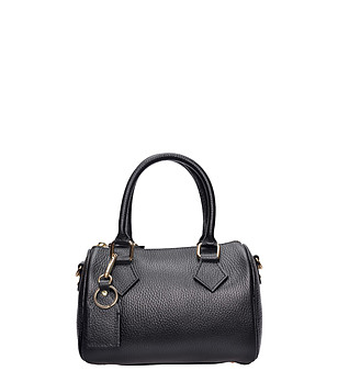 Черна чанта тип боулър NERO снимка