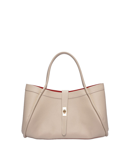 Бежова чанта за рамо BEIGE снимка