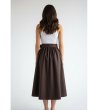 Кафява миди пола с колан Tia-2 снимка