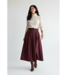 Бордо миди пола с колан Tia-3 снимка