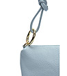 Светлосиня чанта за рамо с метални халки Celeste-3 снимка