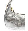 Сребриста чанта тип hobo-3 снимка