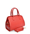 Червена чанта с къси дръжки-2 снимка