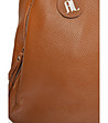 Кожена дамска раница в цвят коняк Rona-3 снимка