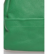 Дамска кожена раница в зелен нюанс Silia-4 снимка