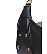 Черна чанта за рамо с капси -3 снимка