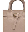 Бежова чанта тип tote-2 снимка