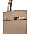 Бежова чанта тип tote-3 снимка