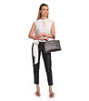 Кафява кожена чанта Tote -1 снимка