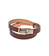 Кафяв дамски колан от естествена кожа Rinela-1 снимка