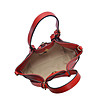 Червена чанта тип tote ROSSO с катарама-4 снимка
